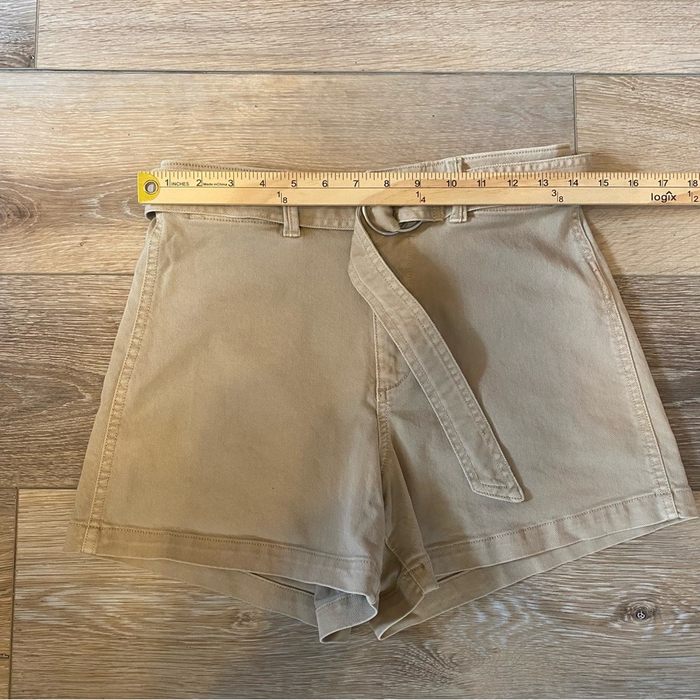 GAP Women’s Shorts 4” High Rise Khaki Belted Size 6 - Picture 6 of 6